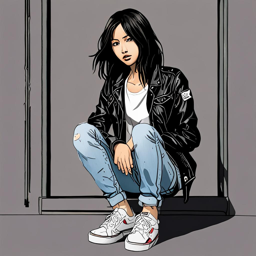 Mikasa_Ackerman_wears_a_leather_jacket_jeans_and_Vans_3_small.png