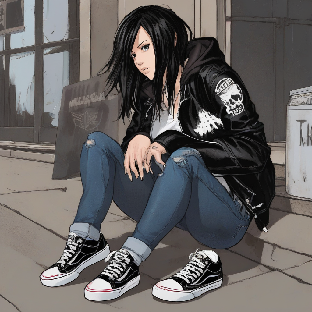 Mikasa_Ackerman_wears_a_leather_jacket_jeans_and_Vans_4.png