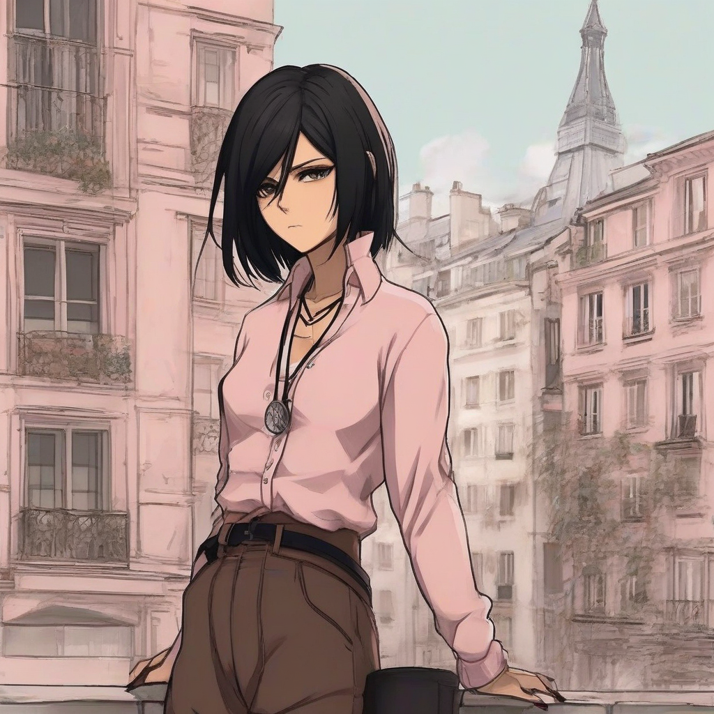 Mikasa_Ackerman_wears_a_pastel_pink_cardigan_and_black_culotte_4.png