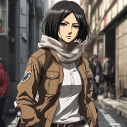 Mikasa_Ackerman_wears_a_streetwear_outfit_with_a_graphic_tee_denim_and_combat_boots_2_small.png