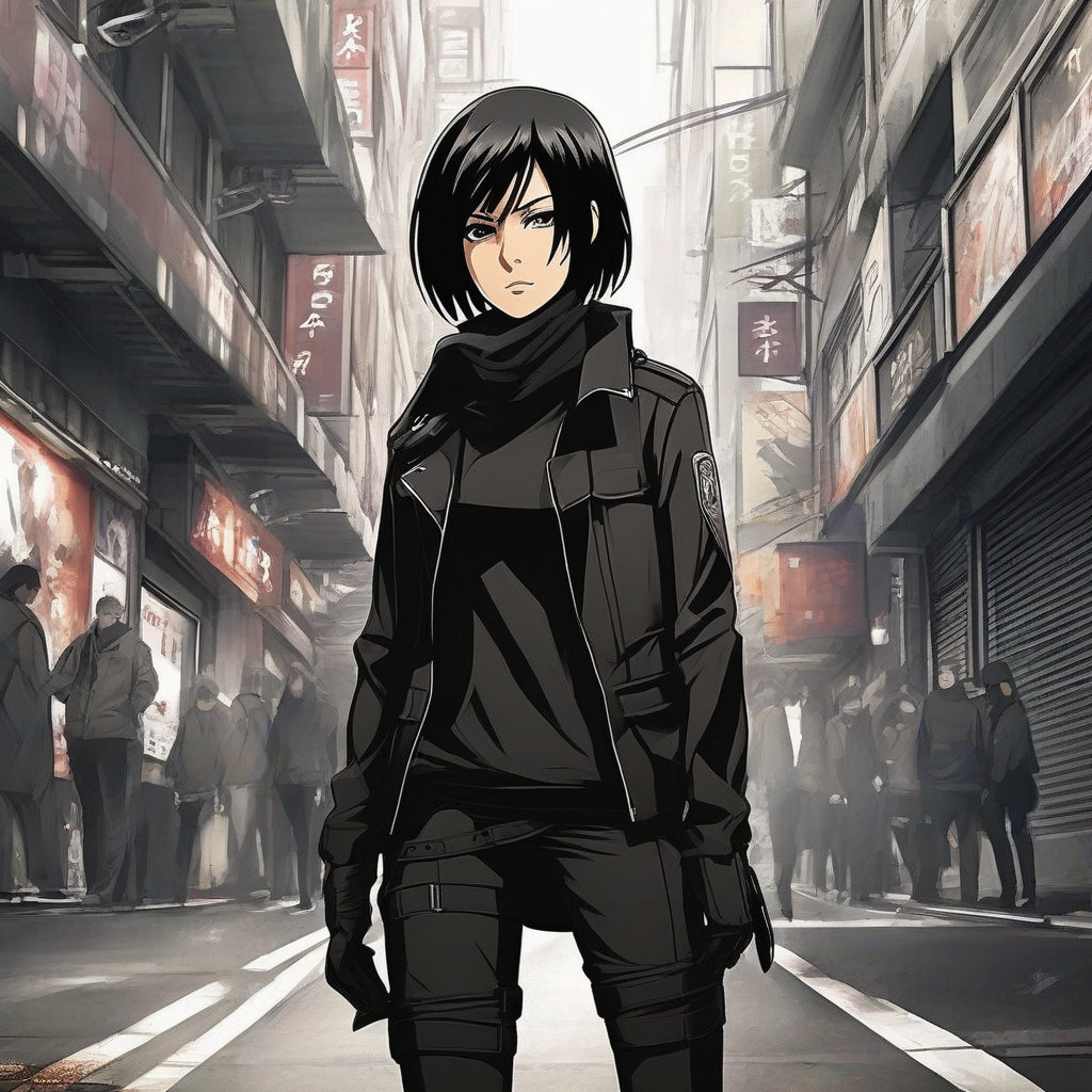 Mikasa_Ackerman_wears_an_all-black_streetwear_outfit_2.png