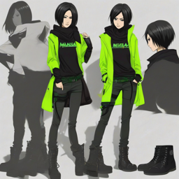 Mikasa_wears_a_black_graphic_t-shirt_distressed_jeans_and_Vans_sneakers_2_small.png