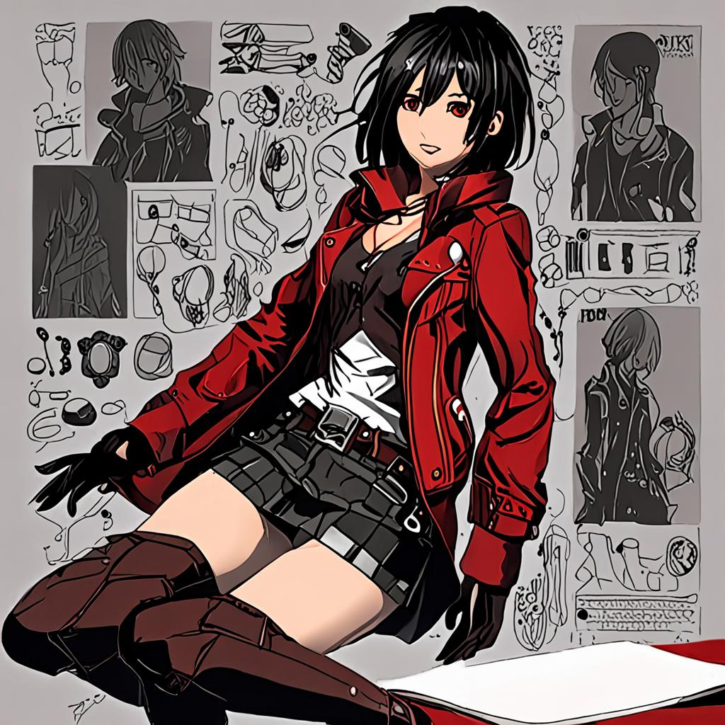 Mikasa_wears_a_black_leather_jacket_and_red_plaid_skirt_3.png