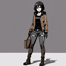 Mikasa_wears_a_black_tee_distressed_denim_and_a_hot_pink_faux-fur_jacket_1_small.png