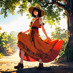 Mikasa_wears_a_bohemian_outfit_including_a_flowy_dress_and_ankle_boots_3_small.png