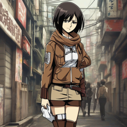 Mikasa_wears_a_pink_plaid_skirt_and_pastel_blue_sweater_in_a_quirky_Harajuku-inspired_outfit_2_small.png