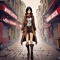 Mikasa_wears_a_plaid_shirt_distressed_jeans_and_Adidas_sneakers_1_small.png
