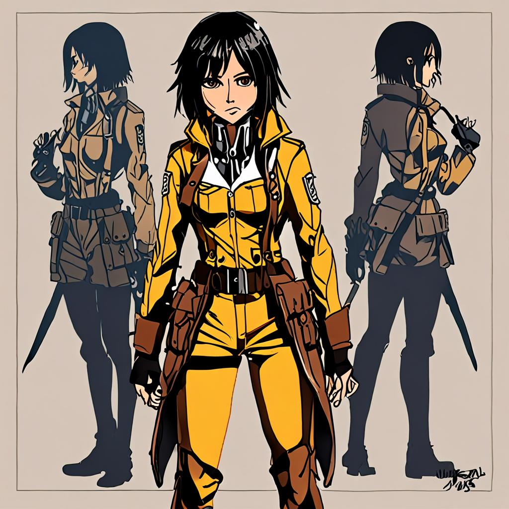 Mikasa_wears_a_yellow_jumpsuit_and_sneakers_1.png