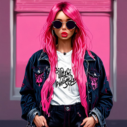 Rias_Gremory_wears_a_black_denim_jacket_graphic_t-shirt_mom_jeans_and_Vans_sneakers_3_small.png