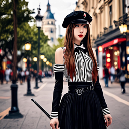 Asuna_Yuuki_wears_a_Parisian_outfit_including_a_beret_striped_top_and_skirt_3_small.png