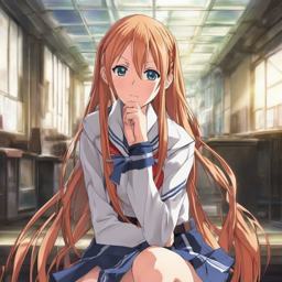 Asuna_Yuuki_wears_a_black_graphic_t-shirt_neon_green_hoodie_distressed_denim_jeans_and_Vans_sneakers_2_small.png