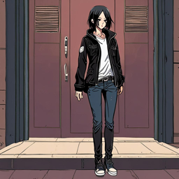 Mikasa_Ackerman_wears_a_black_graphic_tee_distressed_jeans_and_Vans_sneakers_1_small.png