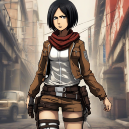 Mikasa_Ackerman_wears_an_all-black_streetwear_outfit_with_a_denim_jacket_and_Vans_sneakers_2_small.png