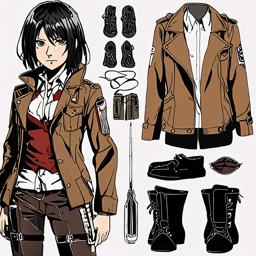 Mikasa_wears_a_black_and_neon_pink_windbreaker_and_distressed_denim_jeans_1_small.png
