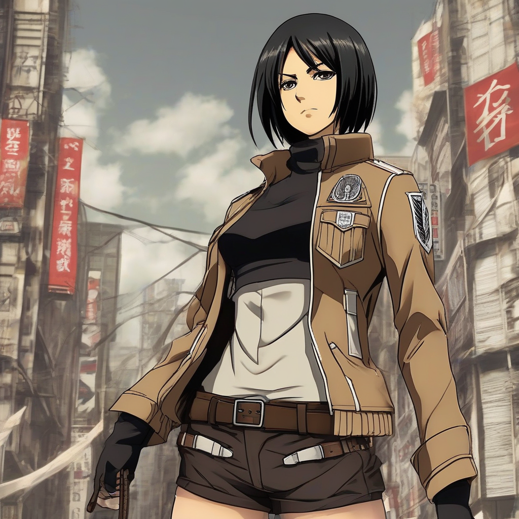 Mikasa_wears_a_black_crop_top_jeans_and_denim_jacket_2.png