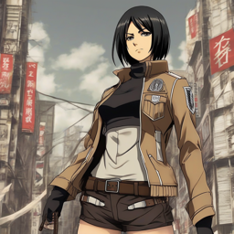 Mikasa_wears_a_black_crop_top_jeans_and_denim_jacket_2_small.png