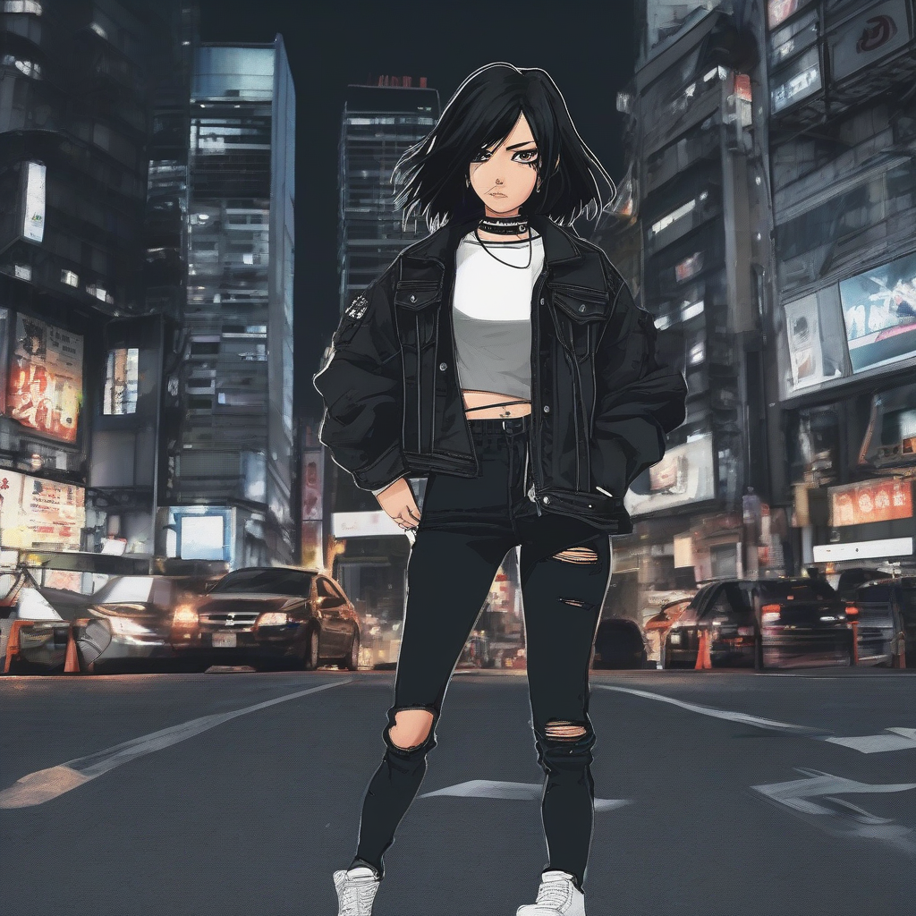 Mikasa_wears_a_black_crop_top_jeans_and_denim_jacket_4.png