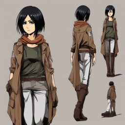 Mikasa_wears_a_black_graphic_t-shirt_denim_jeans_and_Vans_sneakers_2_small.png