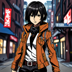 Mikasa_wears_a_black_graphic_t-shirt_jeans_and_sneakers_with_a_denim_jacket_1_small.png