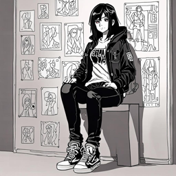 Mikasa_wears_a_black_graphic_tee_distressed_jeans_and_a_denim_jacket_3_small.png