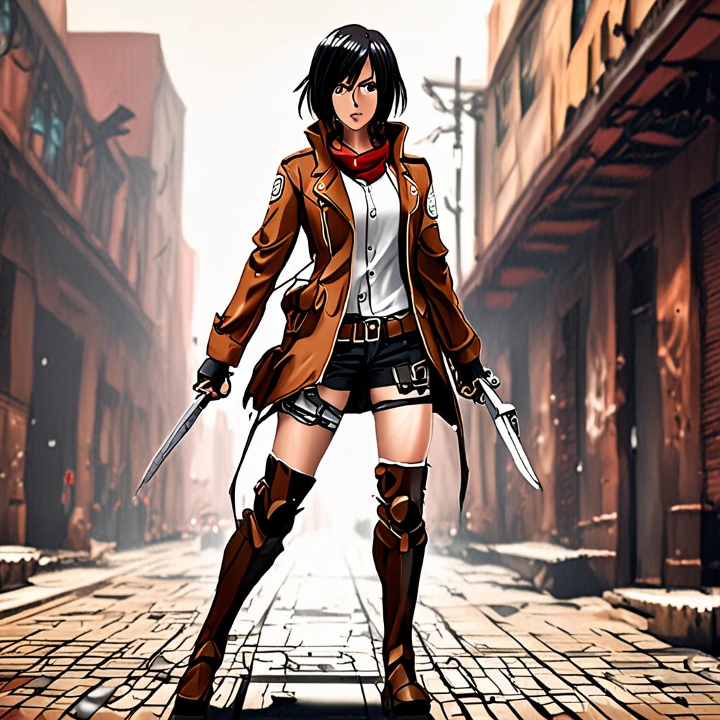 Mikasa_wears_a_graphic_tee_plaid_skirt_and_combat_boots_1.png