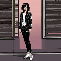 Mikasa_wears_a_leather_jacket_graphic_tee_distressed_jeans_and_Vans_sneakers_3_small.png