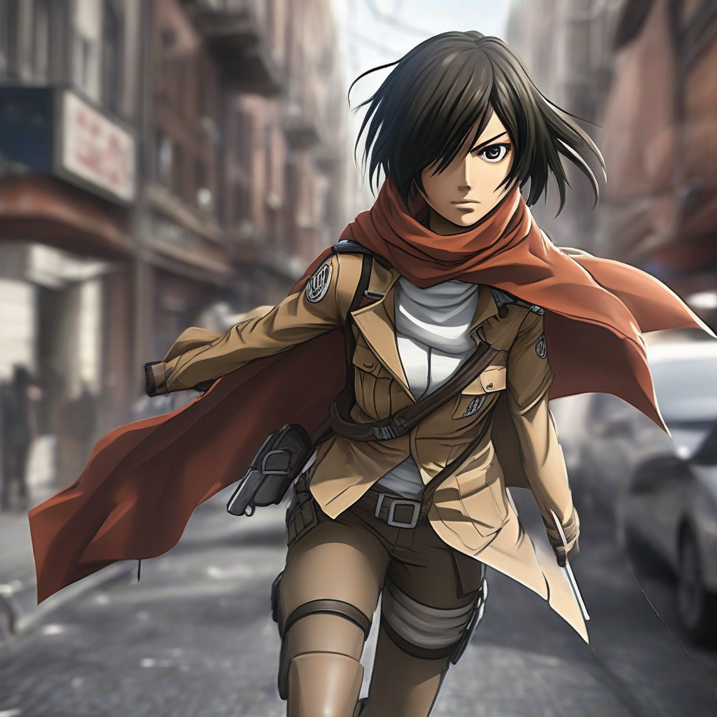 Mikasa_wears_a_pink_jacket_black_skirt_and_sneakers_2.png