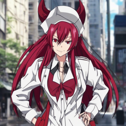 Rias_Gremory_wears_a_black_graphic_tee_distressed_denim_jeans_and_a_hot_pink_denim_jacket_2_small.png