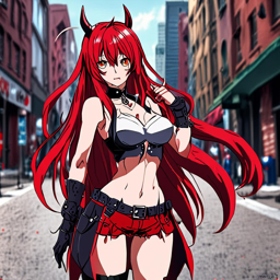 Rias_Gremory_wears_a_pink_windbreaker_and_distressed_denim_skirt_1_small.png