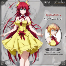 Rias_Gremory_wears_a_yellow_sundress_and_sandals_2_small.png