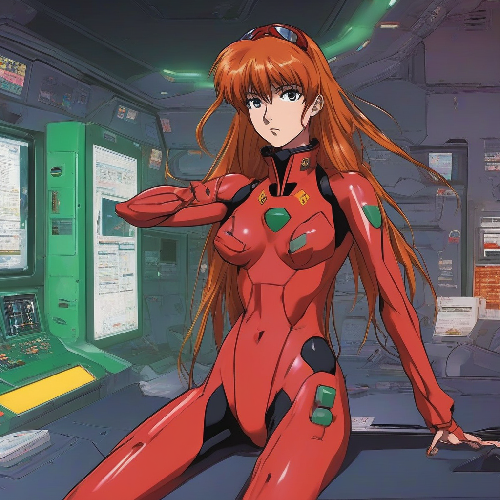 Asuka_wears_an_80s-inspired_power_suit_2.png