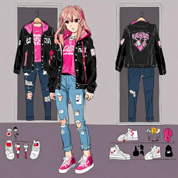 Asuna_Yuuki_wears_a_black_denim_jacket_pink_graphic_tee_and_distressed_jeans_3_small.png