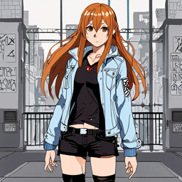 Asuna_Yuuki_wears_a_denim_jacket_graphic_tee_distressed_jeans_and_neon_pink_sneakers_1_small.png