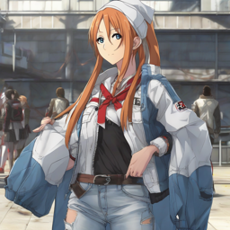 Asuna_Yuuki_wears_a_denim_jacket_graphic_tee_distressed_jeans_and_neon_pink_sneakers_2_small.png