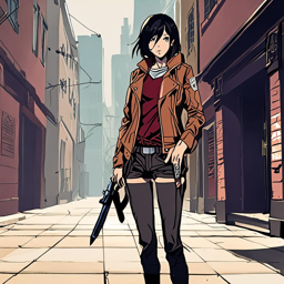 Mikasa_Ackerman_wears_a_black_graphic_t-shirt_distressed_denim_jeans_and_chunky_sneakers_1_small.png