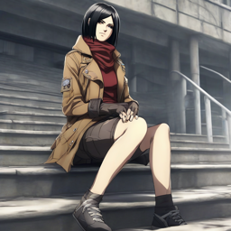 Mikasa_Ackerman_wears_a_black_graphic_t-shirt_distressed_denim_jeans_and_chunky_sneakers_2_small.png