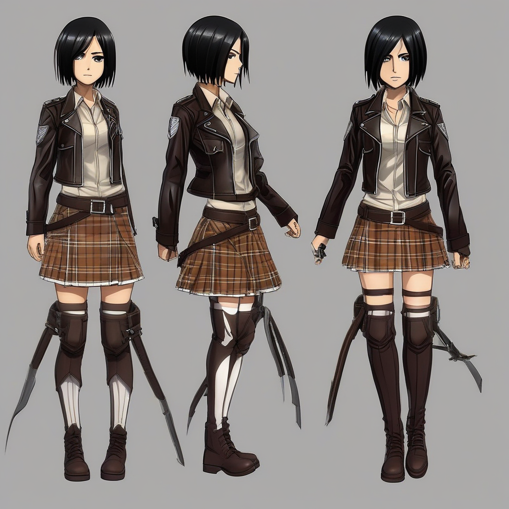 Mikasa_Ackerman_wears_a_leather_biker_jacket_and_plaid_skirt_2.png