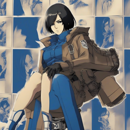 Mikasa_Ackerman_wears_an_electric_blue_jumpsuit_and_stiletto_ankle_boots_2_small.png