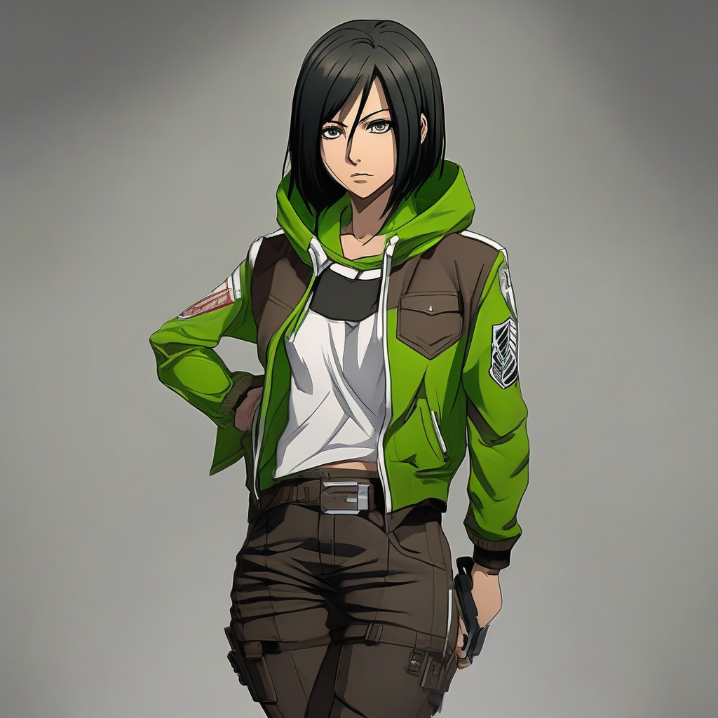 Mikasa_wears_a_black_hoodie_denim_jeans_and_Vans_sneakers_2.png
