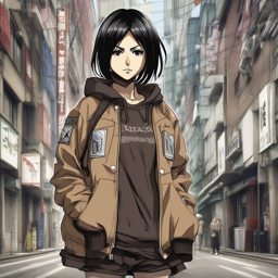 Mikasa_wears_a_black_windbreaker_denim_jeans_and_sneakers_in_Tokyo_2_small.png