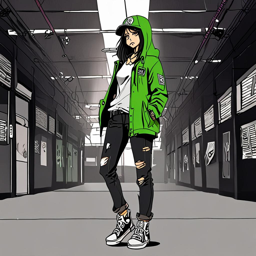 Mikasa_wears_a_black_windbreaker_distressed_denim_jeans_and_Vans_sneakers_3_small.png