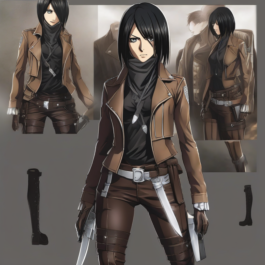 Mikasa_wears_a_leather_jacket_fishnet_stockings_and_a_skirt_2.png