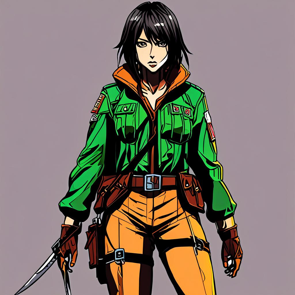 Mikasa_wears_a_neon_green_jumpsuit_and_sneakers_1.png