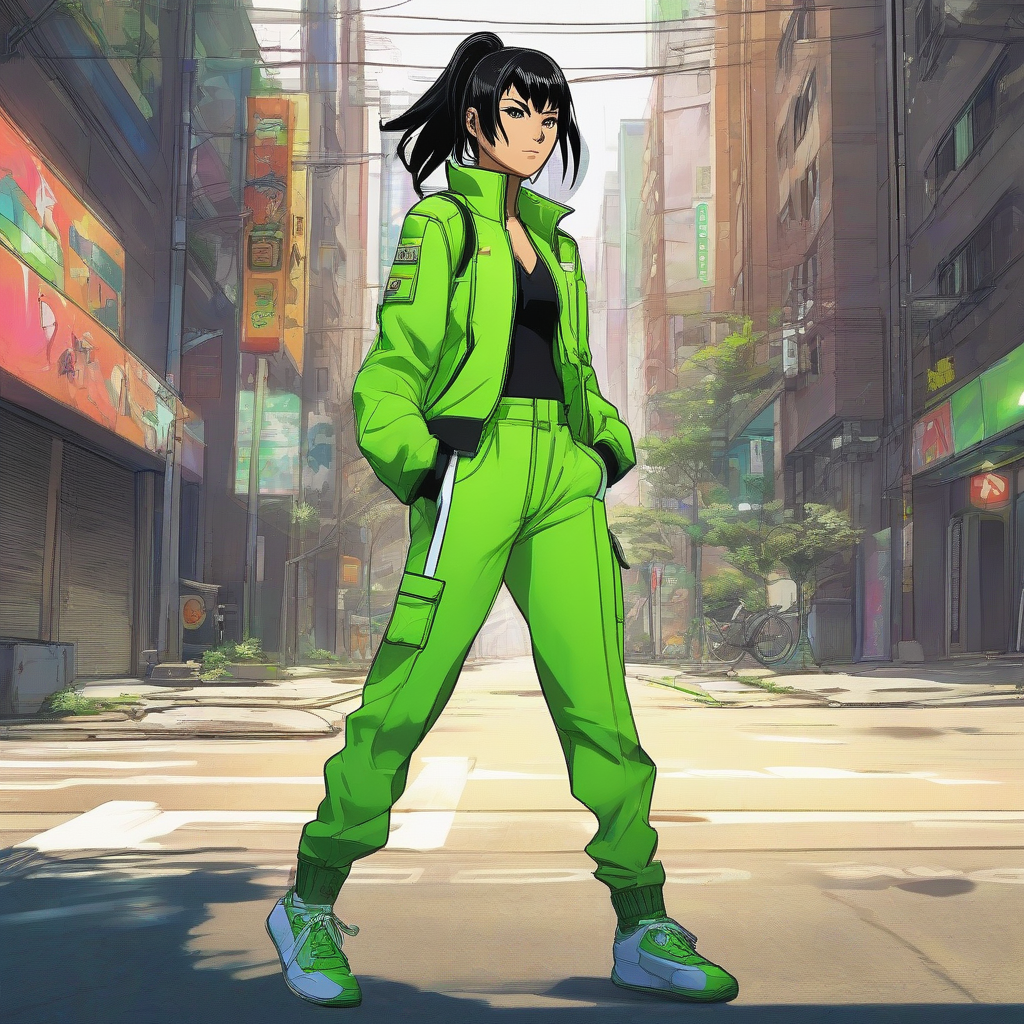 Mikasa_wears_a_neon_green_jumpsuit_and_sneakers_4.png