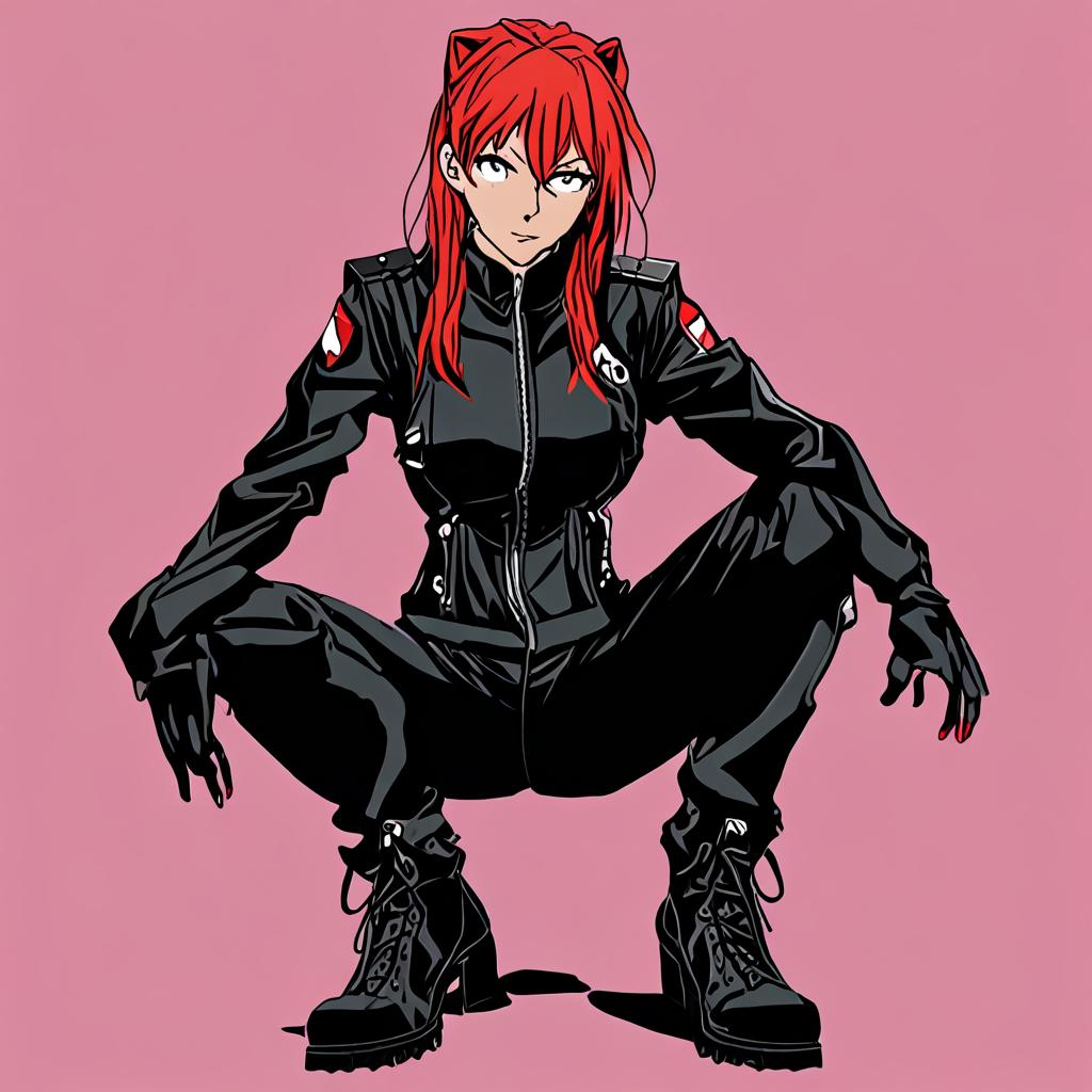 Asuka_wears_a_black_jumpsuit_leather_jacket_and_combat_boots_3.png