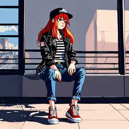 Asuka_wears_a_bold_outfit_with_a_striped_top_jeans_and_leather_jacket_3_small.png