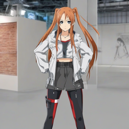 Asuna_Yuuki_wears_a_black_denim_jacket_graphic_tee_and_distressed_jeans_with_Vans_sneakers_2_small.png