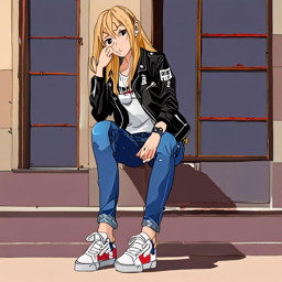 Asuna_Yuuki_wears_a_leather_jacket_band_tee_and_distressed_jeans_3_small.png