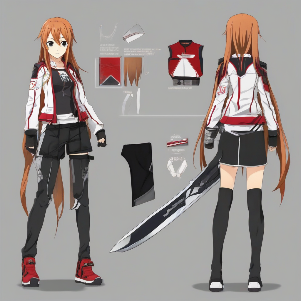 Asuna_wears_a_black_tee_distressed_jeans_and_sneakers_2.png