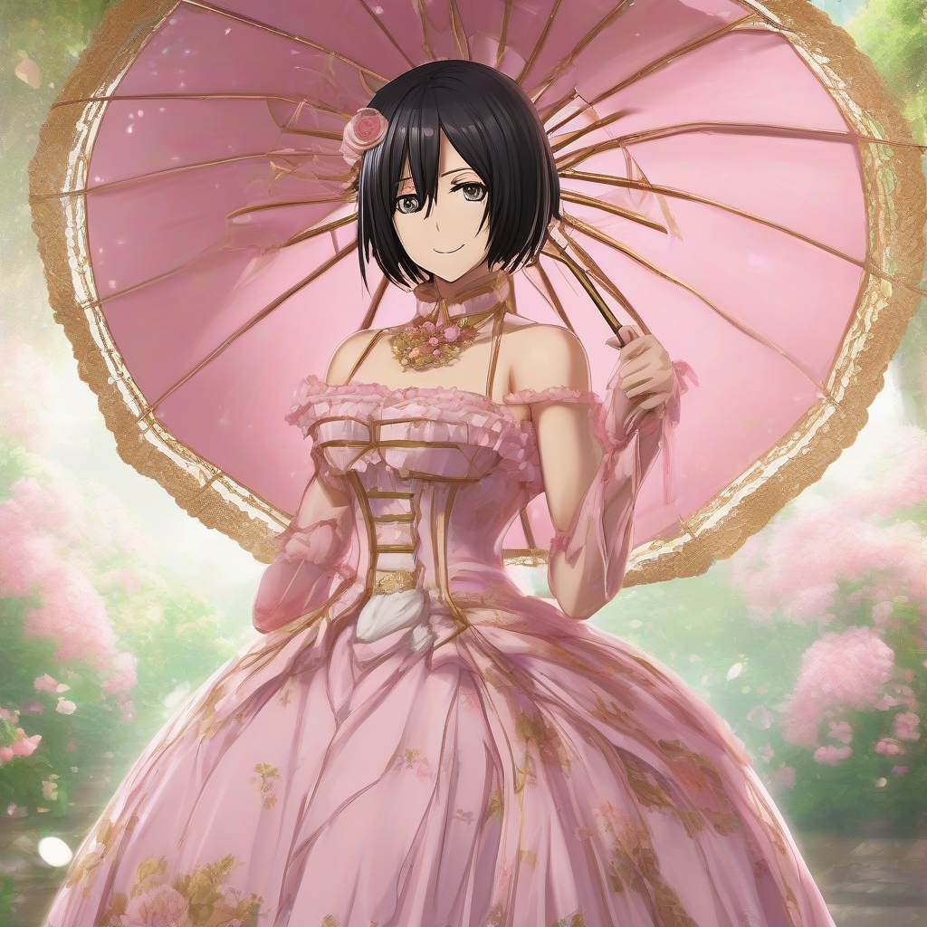 Mikasa_Ackerman_wears_a_Rococo-inspired_pink_and_gold_gown_4.png